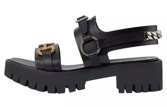 Сандалии женские Gucci Horsebit-detail, черный