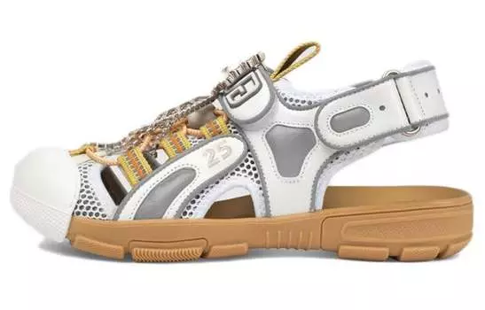 Сандалии женские Gucci Tracer, бело-серый
