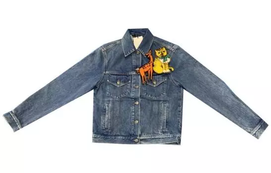 GUCCI Женская джинсовая куртка, цвет Blue