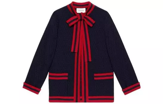 Куртка женская Gucci, темно-синий / красный
