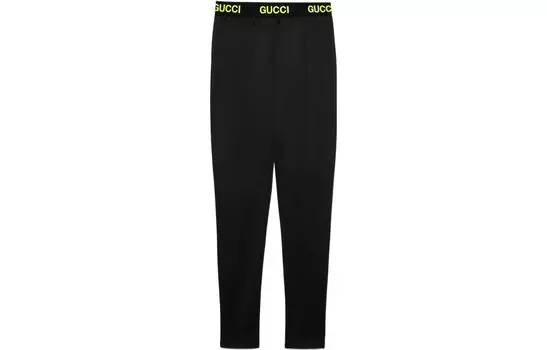 Леггинсы женские Gucci Logo-print Waistband, черный