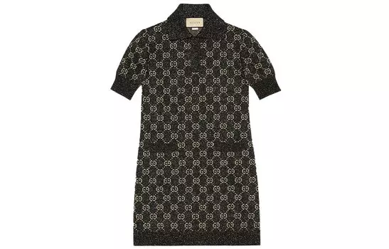 Платье женское Gucci Gg Knit, черный