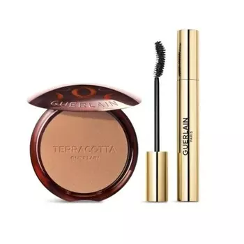 GUERLAIN Terracotta X Noir G Kit Bronzer n.03 Moyen Dor + Тушь для ресниц Noir G N.01