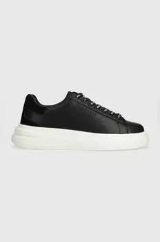 Guess кожаные кроссовки ELBA, черный