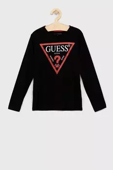 Guess Лонгслив для детей, черный