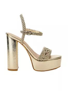 Guess Тканые сандалии Gabelle, золотой