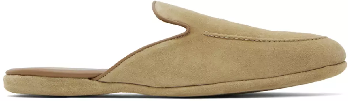 Хаки Тапочки Montague Темные Manolo Blahnik