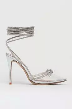 ХАЛАЛИЯ туфли на шпильке Aldo, серебро