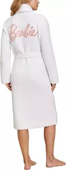 Халат CozyChic Barbie Robe Barefoot Dreams, цвет Sea Salt/Dusty Rose