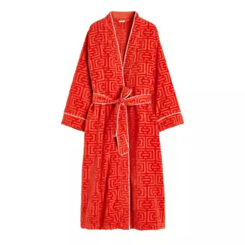 Халат H&amp;M Home Jacquard-patterned, красный