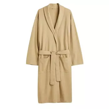 Халат H&amp;M Waffled, бежевый