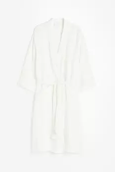 Халат H&M Home Muslin, белый