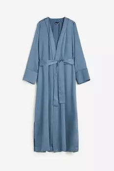 Халат H&M Home Satin, синий
