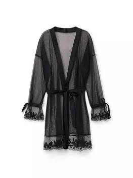Халат INTIMISSIMI Frou Frou Romance, черный