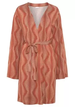 Халат LASCANA, цвет Pastel red