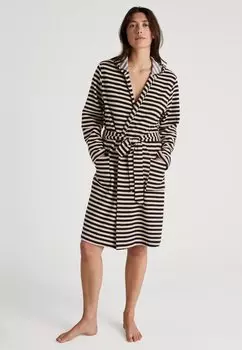 Халат LOUNGE STRIPE Calida, черный