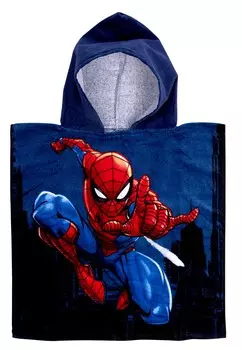 Халат MARVEL SPIDERMAN, PONCHO 50 100 CM Spiderman, разноцветный