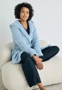 Халат ROBE FLUFFY HOOD Hunkemller, синий