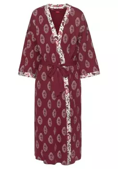 Халат s.Oliver Long Bathrobe, красный