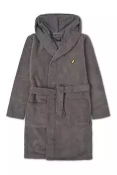 Халат с пряжкой для мальчика Lyle & Scott, серый