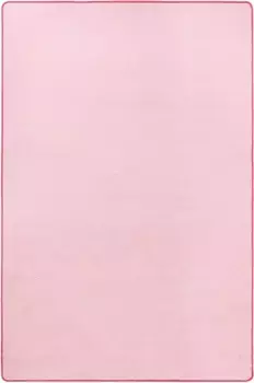 HANSE Home Ковер "Fancy", прямоугольный, короткий ворс, мягкий, однотонный, сшитый, гостиная, спальня, столовая 100х150 см, розовый