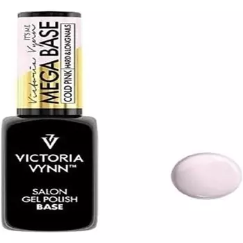 Hardi Mega Base Cold Pink УФ-светодиодный гибридный гель-лак 8 мл Victoria Vynn