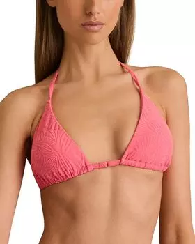 Хари Треугольник Бикини Топ REISS, розовый