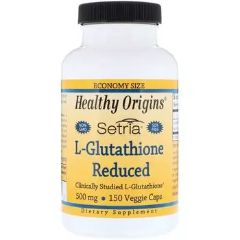 Healthy Origins Setria со сниженным L-глутатионом 500 мг 150 вегетарианских капсул