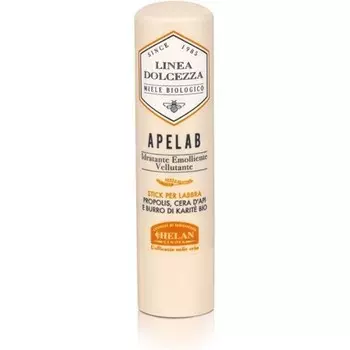 Helan Linea Dolcezza Apelab Бальзам для губ с маслом ши, пчелиным воском, прополисом против растрескивания, 4 мл - Сделано в Италии
