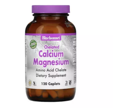 Хелат магния и кальция 120 таблеток Bluebonnet Nutrition