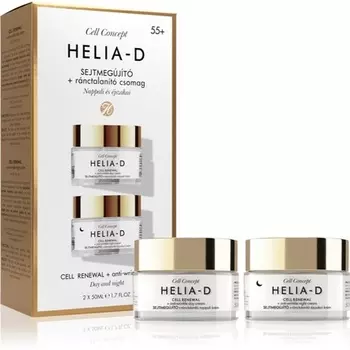 Helia-D Cell Concept Cell Renewal Anti-Wrinkle 55 Set - Дневной и ночной крем против морщин 250мл Helia-Dset