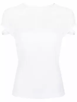 Helmut Lang футболка в рубчик, белый