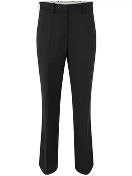 Helmut Lang прямые брюки из вирджинской шерсти, черный