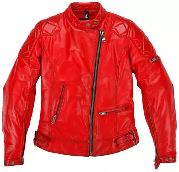 Куртка кожаная Helstons KS70 женская, красный