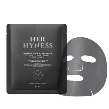Her Hyness Черная маска Instant Glow 25 мл. (1 лист)