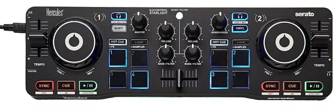 Hercules Starlight 2 Deck DJ Control