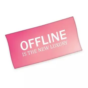 Herding Young Collection "Offline" банное/пляжное полотенце/полотенце для рук, 100% хлопок (велюр), 75х150 см, розовый