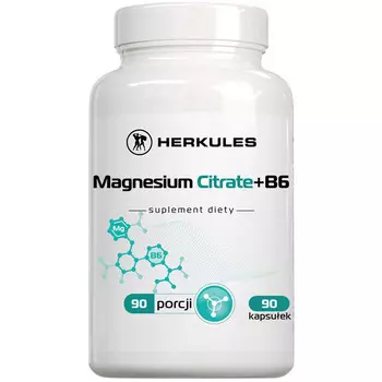 Herkules, Цитрат магния+B6, БАД, 90 капсул