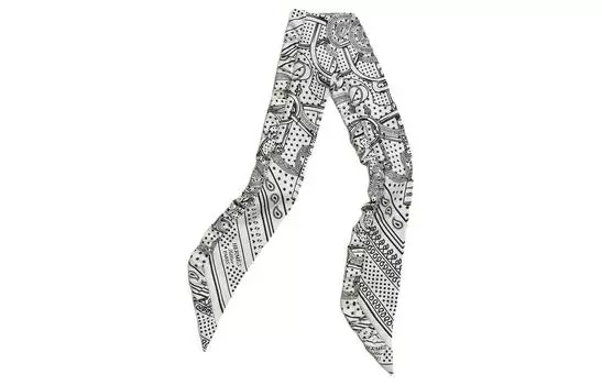 HERMES Шелковый шарф унисекс белые