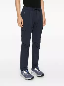 Herno брюки карго из джерси, синий