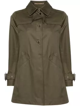 Herno тренч Delon and Monogram, зеленый