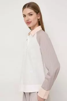 Хлопчатобумажная рубашка Armani Exchange, белый