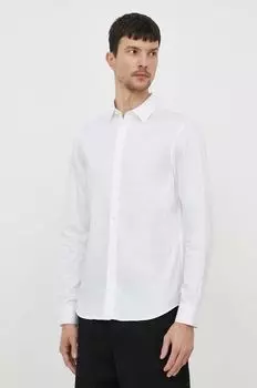 Хлопчатобумажная рубашка Armani Exchange, белый