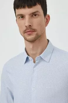 Хлопчатобумажная рубашка Armani Exchange, синий