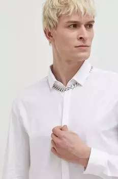 Хлопчатобумажная рубашка Hugo, белый