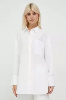 Хлопчатобумажная рубашка Tommy Hilfiger, белый