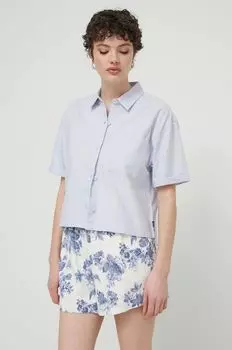 Хлопчатобумажная рубашка Vans, синий