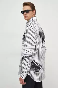 Хлопчатобумажная рубашка Versace Jeans Couture, белый