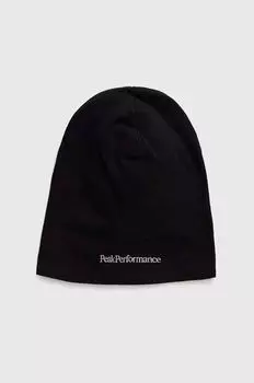 Хлопчатобумажная шапка Peak Performance, черный