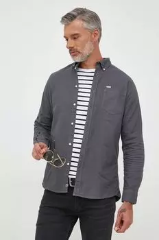 Хлопчатобумажную рубашку Pepe Jeans, серый